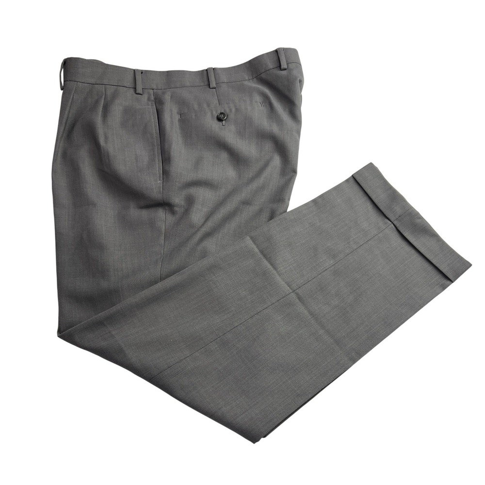 Lauren Ralph Lauren Dress Pants Men 38x30 Gray Pleated Cuffs Formal Business A57